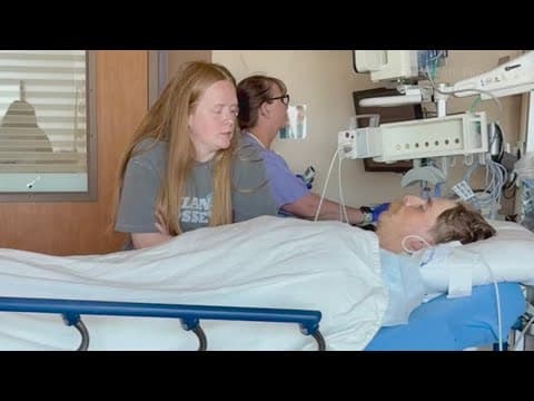 Fort Worth firefighter returns home after he was hurt while responding to a fire