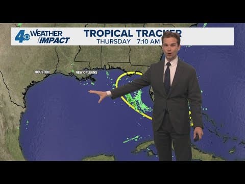 New Orleans Noon Weather Impact: Scattered rain and higher tides this weekend