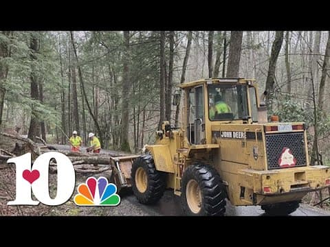 Wind causes road closures in the Smokies