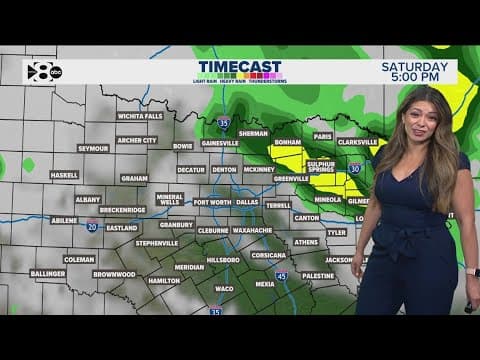 DFW Weather | More showers possible Saturday evening in 14 day forecast