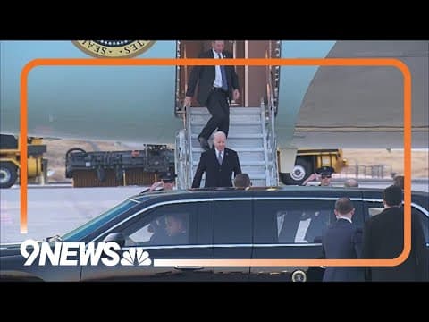 President Biden arrives in Denver for Colorado visit