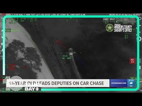 14-year-old facing charges after car chase