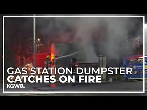Christmas morning dumpster fire in Buckman Neighborhood