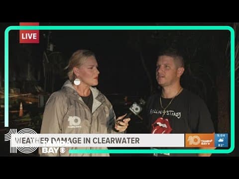 Possible tornado causes damage in Clearwater, Dunedin