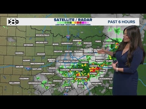 DFW Weather: Rain moving out of North Texas