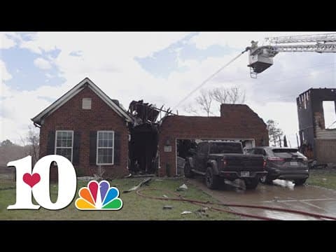 Home destroyed, 2 others badly damaged after gusty winds spread house fire in Hardin Valley