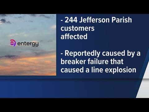 Overnight power outage in Jefferson Parish caused by breaker failure, official says