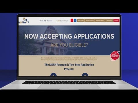 My Safe Florida Home program applicants see server outages as portal opens Monday