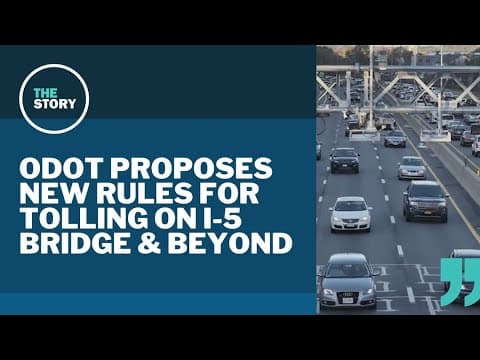 ODOT proposes new rules for future tolling projects