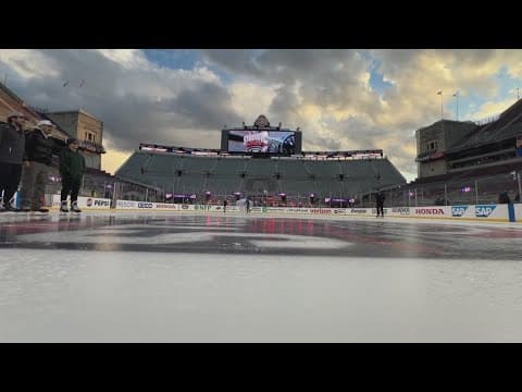 A look inside Ohio Stadium before the Blue Jackets game