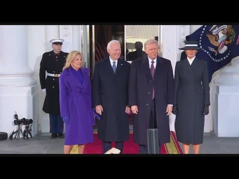 President-elect Donald Trump arrives at White House to meet President Joe Biden