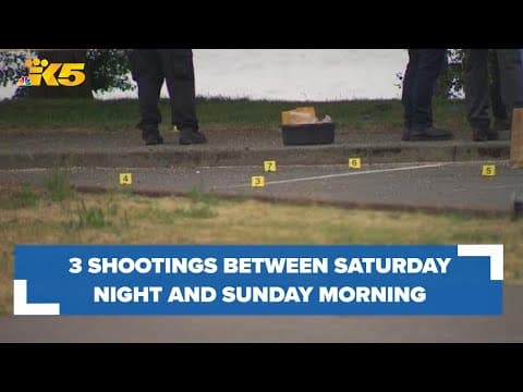 3 shootings between White Center and Seattle this weekend