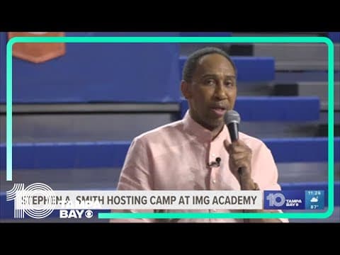 ESPN's Stephen A. Smith hosts basketball camp at IMG Academy