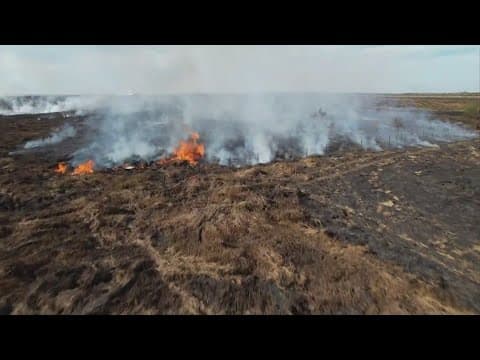 Lafourche Parish marsh fire still smoldering, raising possibility of more closures