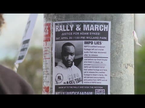 Political group holds rally for man shot and killed by IMPD in February