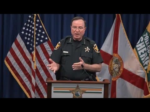 Sheriff Grady Judd discusses arrests of organized crime group in Polk County