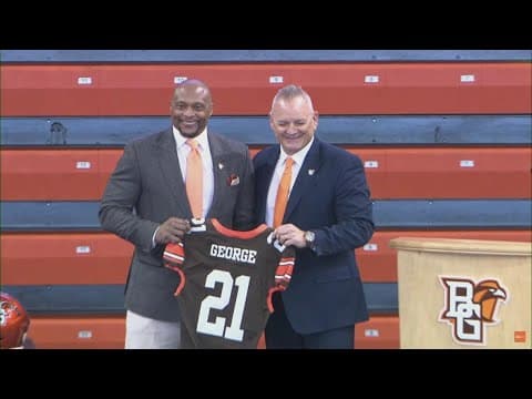 BGSU introduces Ohio State legend Eddie George as next head coach