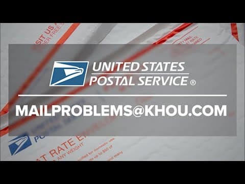 KHOU 11 coverage of mail delays around Houston