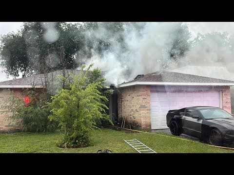 House fire likely caused by lightning