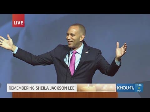House Minority Leader Hakeem Jeffries pays tribute to Rep. Sheila Jackson Lee