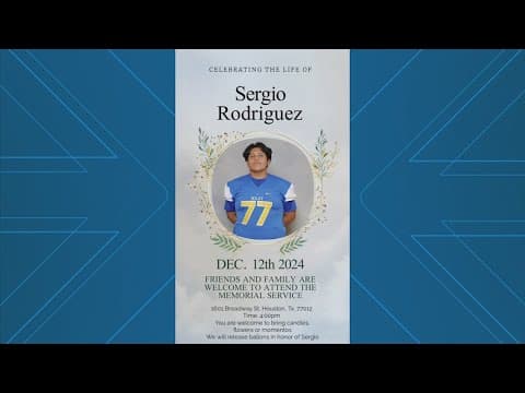 Milby High School football team announces memorial service for 15-year-old who was hit by train