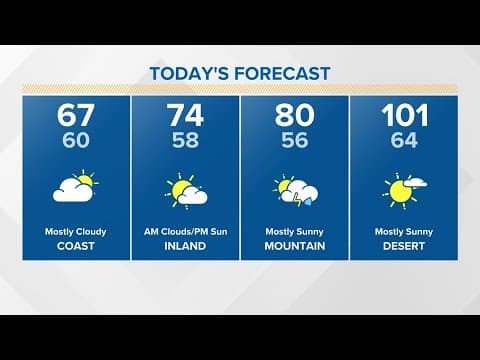 May Gray continues as the threat of afternoon mountain t-storms climbs