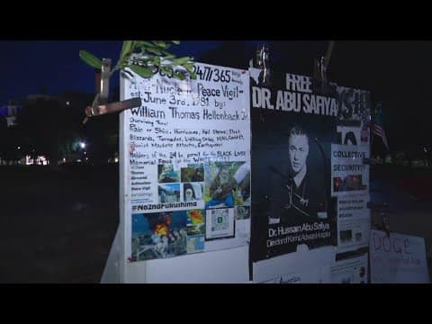 President Trump claims success in federal surge; Peace vigil removed