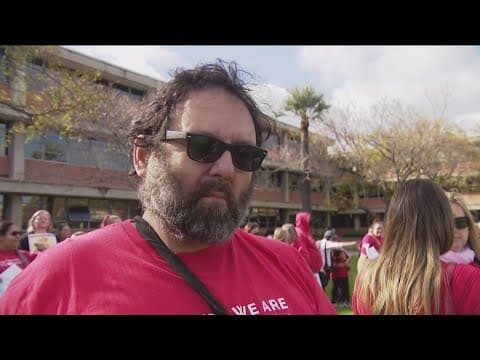 San Diego Unified teachers rally against impending layoffs