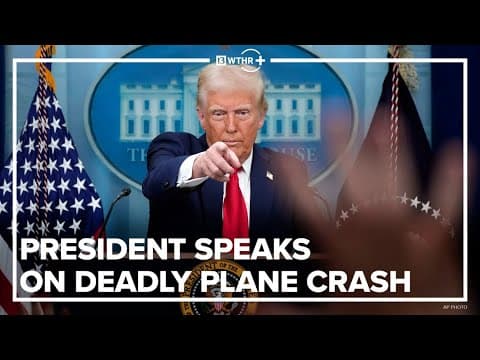President Trump addresses deadly plane crash in Washington, D.C. | Jan. 30, 2025