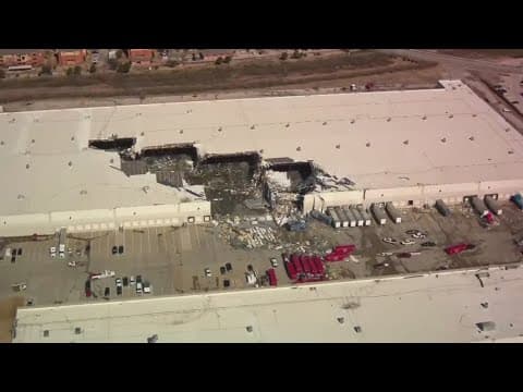 Storms heavily damage paint distribution center in Lewisville