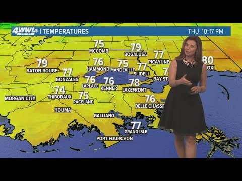 New Orleans Weather: Chance for rain this weekend, cold front on the way early next week