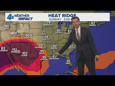 New Orleans Weather Impact: Heat Advisory in effect, feeling like 110, chance for storms