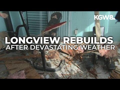 Longview couple recounts terrifying storm that tore roof off motorcycle shop