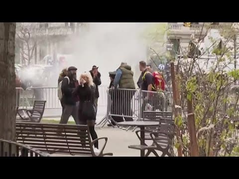 Florida man set himself on fire outside Donald Trump trial, police say