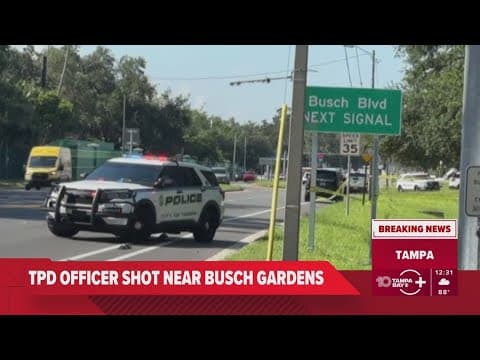 Tampa police officer shot near Busch Gardens recovering from surgery