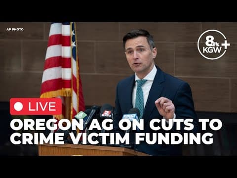 LIVE: Oregon AG Rayfield joins lawsuit over federal crime victim funds