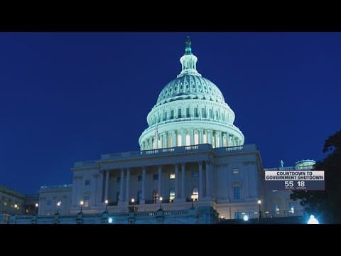 Government shutdown 1 hour away