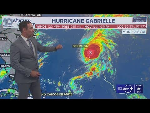 Tracking the Tropics: Gabrielle is now a major hurricane forecast to intensify even more