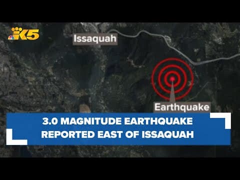 3.0-magnitude earthquake reported east of Issaquah