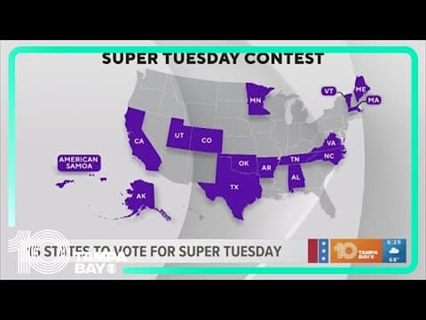15 states prepare for Super Tuesday primary voting