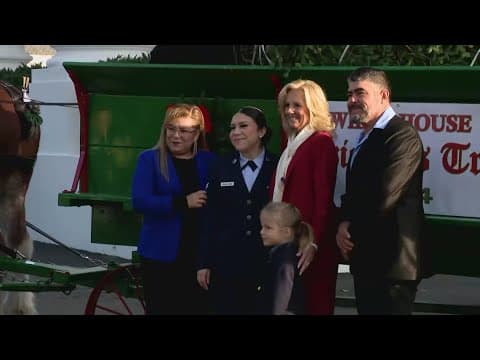The White House Christmas Tree arrives in DC