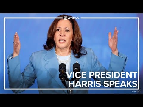 Vice President Harris's first public remarks since Biden dropped out