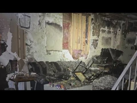 A single mother is starting over after their home caught on fire