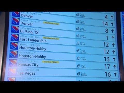 DFW Weather impacts at DFW Airport and Love Field