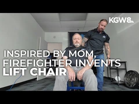 Retired firefighter invents portable lift chair for seniors