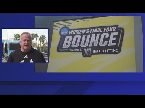 Thousands pack into Curtis Hixon Park for NCAA Women's Final Four Bounce parade