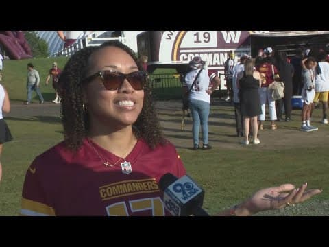 Record crowds at Commanders training camp ahead of stadium hearings