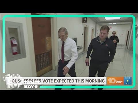 House speaker vote expected this morning