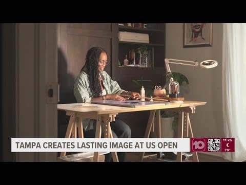 Tampa resident's artwork displayed at the US Open