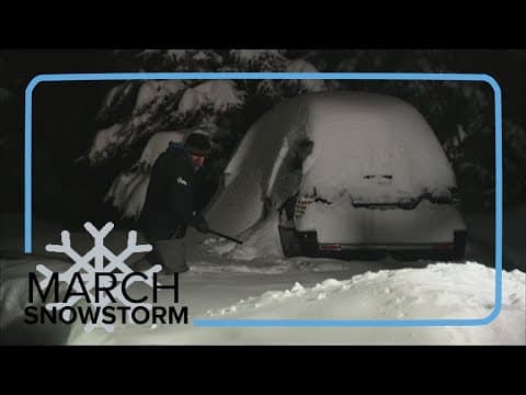 Colorado foothills see feet of snow
